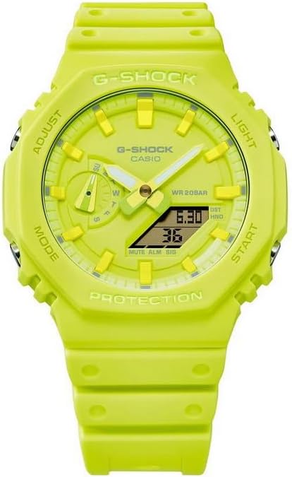 Casio G-Shock GA2100-9A9 Analog Digital Yellow Watch - Authorized Dealer