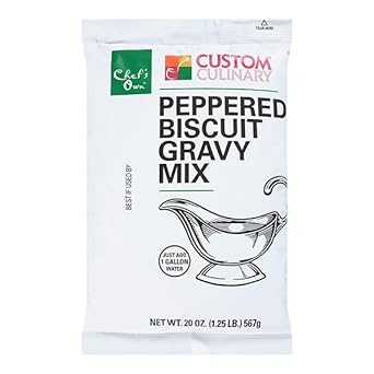 Custom Culinary PanRoast Peppered Biscuit Gravy Mix, 20 Ounce