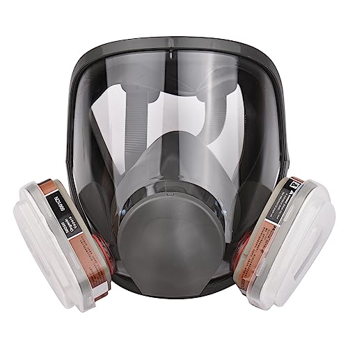 Reusable Full Face Full Face Cover 18 in 1 Gas Cover Organic Vapor Wide Field of View for Painting Hine Polishing Welding and Other Work ion