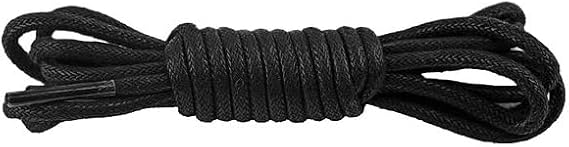 umsl 2 pair Durable Round Thick Cotton Waxed Shoelace