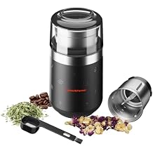 Spider Farmer Coffee & Spice Grinder, Electric with Removable Stainless Steel Bowl, 70g Capacity for Beans, Spices, Nuts