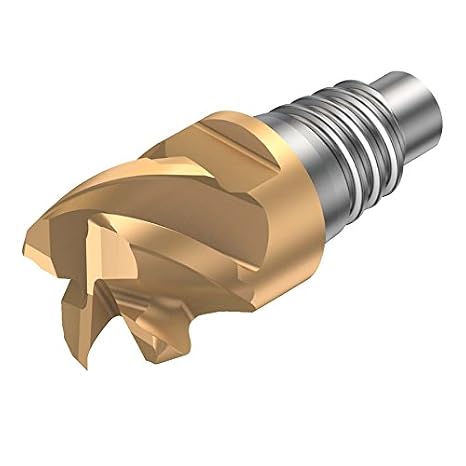 Sandvik Coromant Solid Carbide Indexable Milling Tool, 90 Degree Entering Angle, 3 Flutes