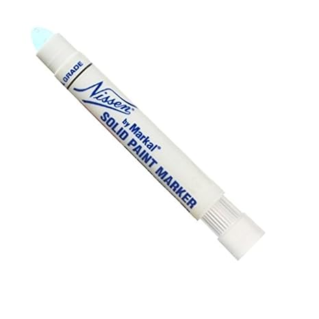 Markal 28770 Quik Stik+ Oily Surface Mini Marker, White Color, Marks Through Oily & Wet Surfaces, Dries in Less Than One Minute. The Mini Size Durable Barrel Utilizes Easy Grip Airtight Clip Cap