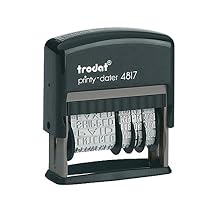 Trodat 4817 Date Stamp with 12 Changeable Messages (Green)