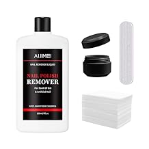 Nail Gel Polish Remover Acetone 120ml Soak Off Remover for Acrylic Nails, Dipping Powder, Gel Polish & Artificial Nails - Gentle & Effective Gel Nail Polish Remover for Salon & Home 4oz