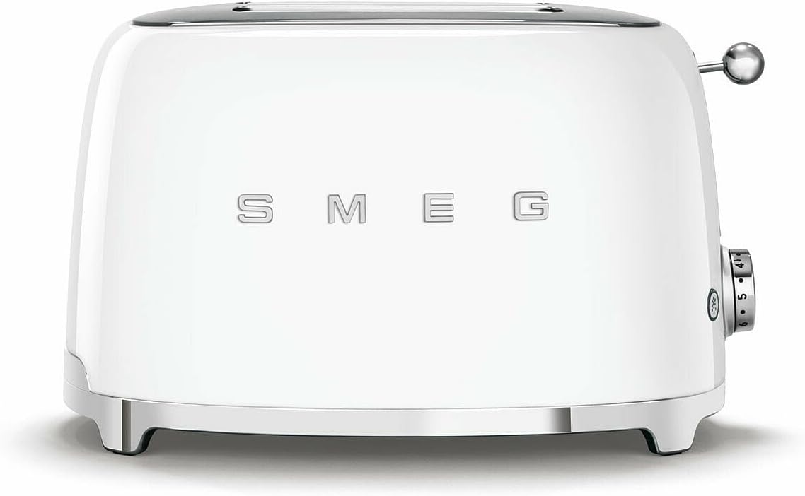 Smeg TSF01WHEU Ekmek Kızartma Makinesi, Beyaz [Enerji Sınıfı A]