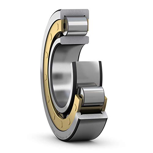 SKF NU 1020 MLC3 Cylindrical Roller Bearing, Single Row, Removable Inner Ring, Straight Bore, Standard Capacity, C3 Clearance, Brass Cage, Metric, 100mm Bore, 150mm OD, 24mm Width