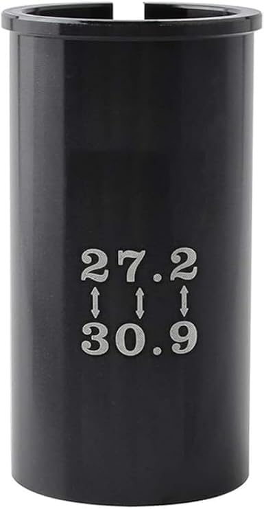Black for Bicycle Accessories Seat Post Adapter Shim Bike Seatpost Tube Reducing Sleeve Aluminum Alloy for Mountain Bike,Bike Seat Posts,Seats and Saddles（27.2mm to 30.9mm),Parts and Components