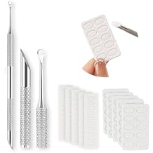 Pre-Treatment Cuticle Pusher, ASTONFOG Dual Ended Cuticle Remover Russian Prep Nail Pushers 100/180 Grit Sandpaper Sheets for Fingernails Toenails Manicure Pedicure Nail Art Care Tools