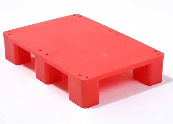 HeavyDuty Plastic PalletModular Racking System with 1100 lbs CapacityVersatile Red Pallet for Forklift Kitchen Pantry & Warehouse (19.7"x15.7"x4.7")