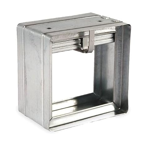 Square Fire Damper, 5-3/4 In. W, 165 Deg F