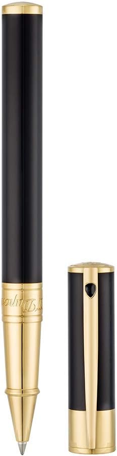 S.T Dupont D-262202 Yellow Gold Finish Rollerball Pen - Black