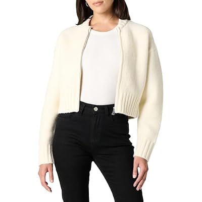 The Drop Womens Brynne Bomber Sweater Cardigan