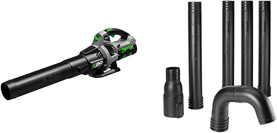 LB5302 3-Speed Turbo 56-Volt 530 CFM Cordless Leaf Blower + Gutter Cleaning Attachment Kit