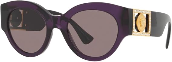 Versace Sunglasses VE 4438 B 53847N Transparent Plum Purple Brown