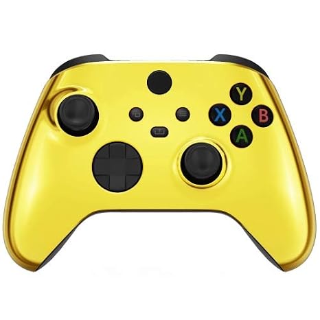 MODDEDZONE Custom Wireless UNMODDED Controller for Xbox One S/X and PC with Exclusive and Unique Designs - The Perfect Gaming Gift for Enthusiasts, Expertly Crafted in the USA Chrome Gold