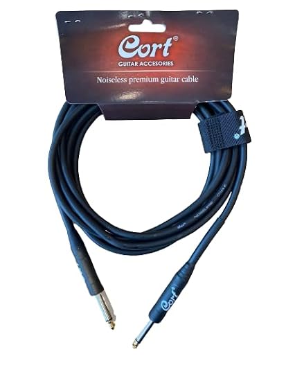 CORT Ca508 Guitar Cable Noiseless (NOISLESS) Cable 3m Black