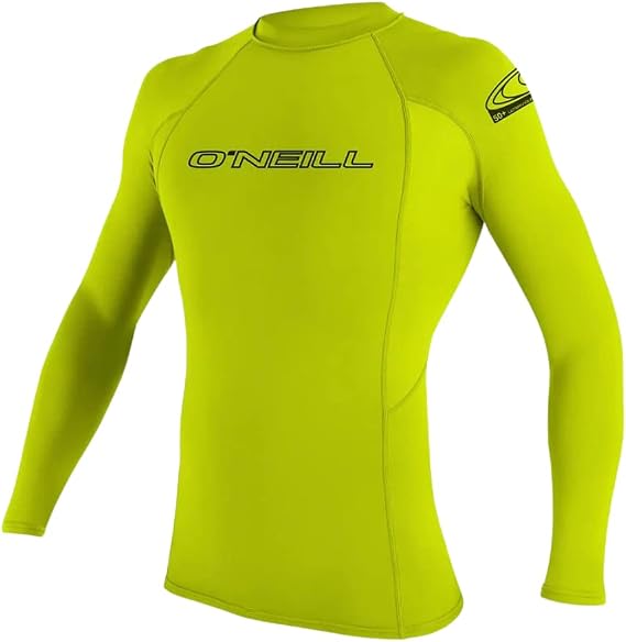 O'Neill Youth Basic Skins Long Sleeve Rashguard, UPF 50+ Sun and Rash Protection for Surfing and All Outdoor Activities
