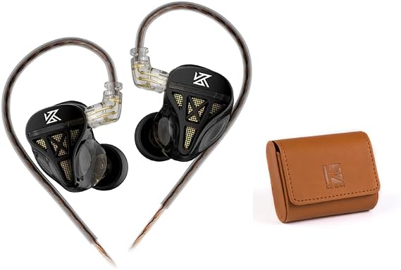KBEAR Earphone Case and KZ DQS in Ear Monitor Headphone