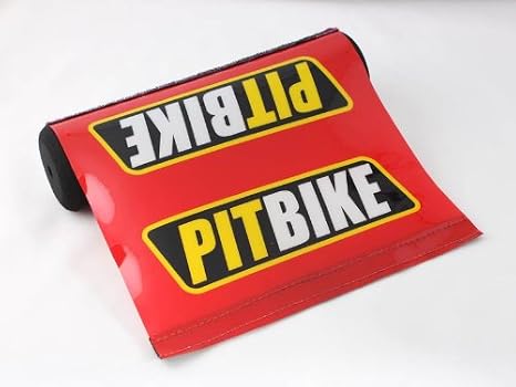 QQ Studio Pro Pit Biker Small Professional Cushioning Handlebar Crossbar Pad for ATV Bikes Motorcycles 7.9 Inches Long (Red)