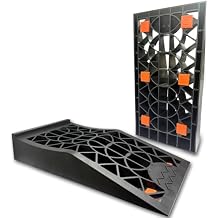 Car Ramps, Portable Low Profile Car Ramps for Garage, Heavy Duty Tire Ramps Service Ramps for Jack Support Low Chassis Cars for Oil Changes & Vehicle Maintenance, 2 PCS