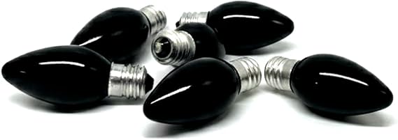 Black Color Night Light Bulb 6PC
