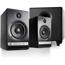 Audioengine HD4 Black Wireless Computer Speakers and S8 Black Subwoofer Bundle