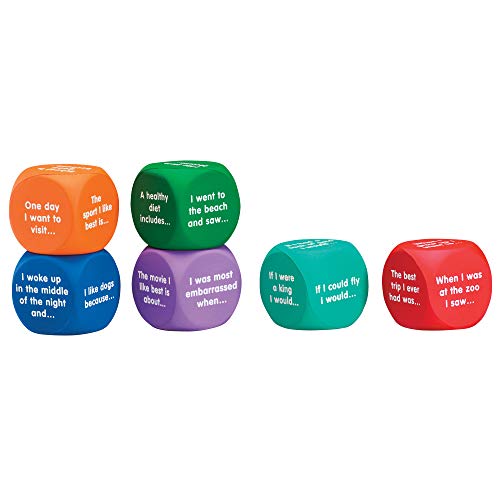 Learning Resources Writing Prompt Cubes - Story Dice for Classroom Games, Creative Writing Prompts, Storytelling and Conversation Cubes, Teacher Tools for Homeschool or Classroom