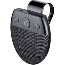 Bluetooth Car Speakerphone for Porsche Carrera 4 S Targa 2007-2009, Hands Free Car Bluetooth Speaker Kit with Visor Clip Speaker Support Voice Assistant