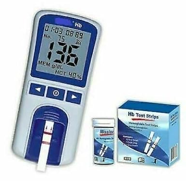 Sainio Hb Hemoglobin Digitalis Testing Meter with 50 Test Strips