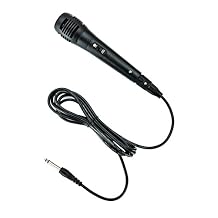 Alphasonik Universal Professional Handheld Microphone Dynamic Moving Coil Cardioid Multi-Directional 10ft XLR Audio Cable to 1/4'' Connection for On-Stage, Studio, Home, Party, Karaoke On/Off Switch