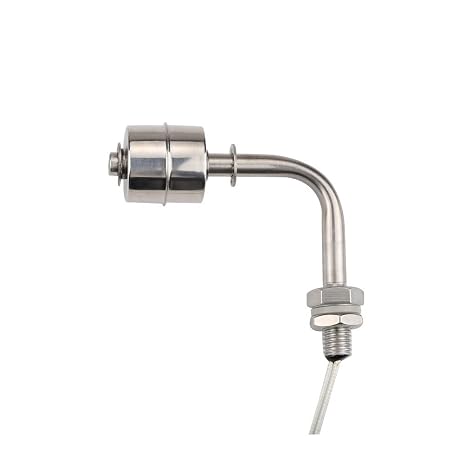 80x65mm SUS L Type Electronic Float Switch Crooked Liquid Water Level Stainless Sensor Magnetic Water Level Controller