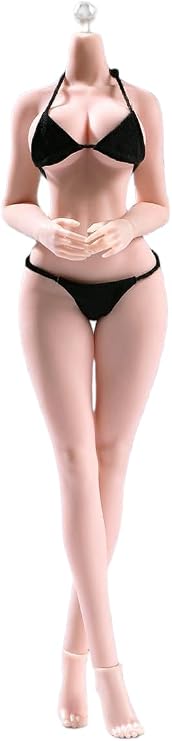 Fremego 1/12 Scale Female Body,6inch Flexible Pale Skin Seamless Figure