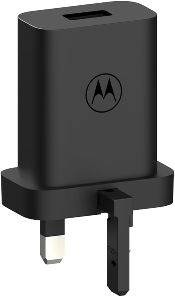 Motorola Chargers - TurboPower 20W Mains Wall Charger/Power Adapter with SKN6473A 1m USB-A to USB-C cable. (20W) IMPORTANT - Genuine Motorola Product with the 'M' logo (Paper cover)