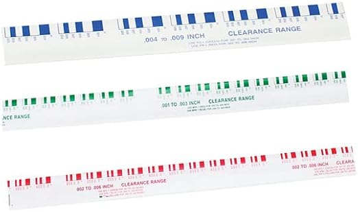 Plastigauge Bearing Clearance Measurement Kit, Includes Blue, Green and Red