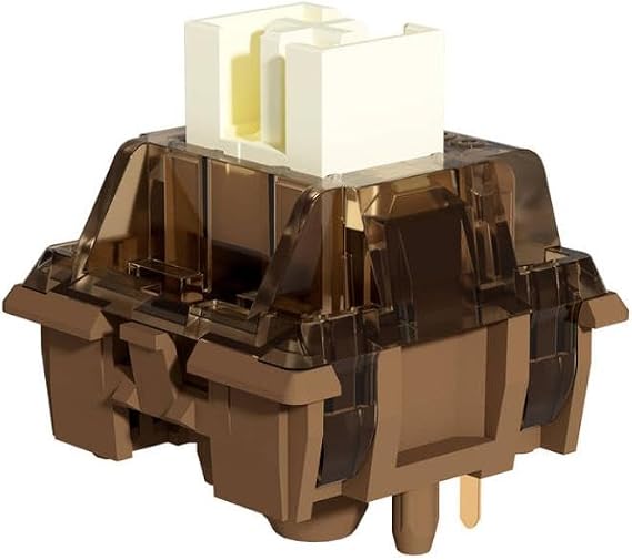 Cocoa Cream V2 Pre Lubed 5 Pin Early Bottoming Linear Switch For Hot Swappable Mechanical Gaming Keyboard 35 Pcs Pack
