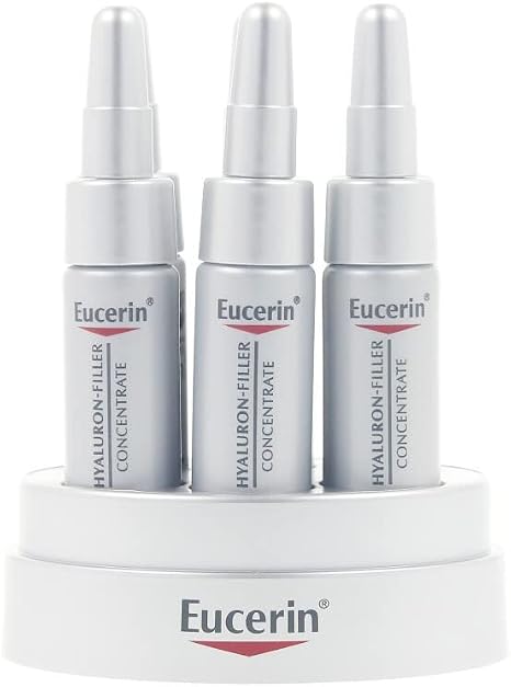 Eucerin Hyaluron-Filler Concentrate Anti-Aging Cream with Enhanced Hyaluron-Filling Effect for Wrinkles Removal, 6x5ml