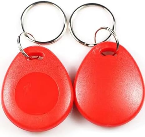 100 pcs 26 Bit Proximity Key Fobs Weigand Prox Keyfobs Compatable with ISOProx 1386 1326 H10301 Format Readers (Red)