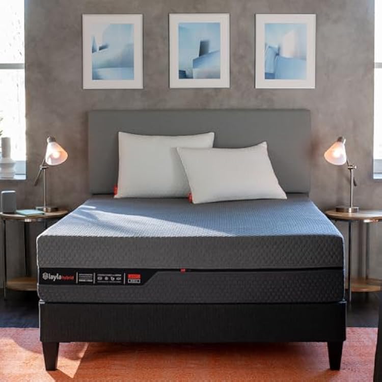Layla Sleep Hybrid Foam Mattress | Supportive Mattress | Flippable to a Soft or Firm Side | Advanced Cooling Design | Motion Minimizing | Tri-Zone Airflow Layers California King