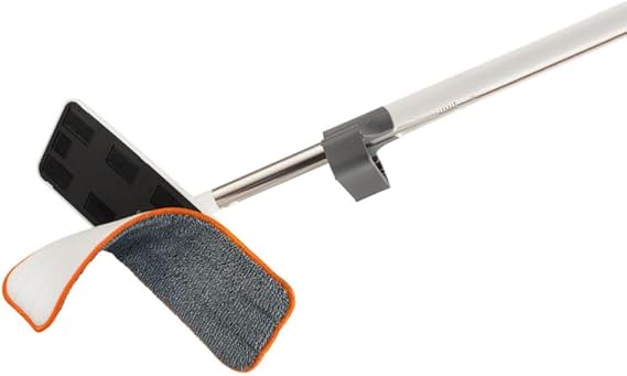 Superio Self-Wringing Microfiber Cleaning Mop, Hands-Free Miracle Flat Mop with Wringing Blade for Home, Kitchen, Bathroom - Hardwood, Laminate, Tile