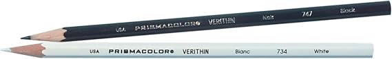 Prismacolor Verithin Colored Pencil, White (Pack of 12)