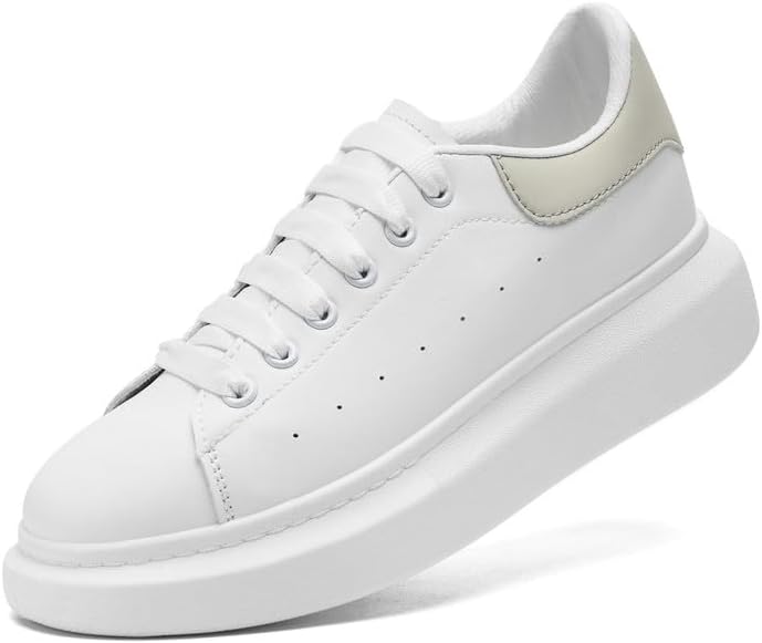 Womenâs Menâs Trainers Fashion Platform Low Top Tennis Sneakers Lace Up Casual Walking Running Shoes for Women Men 