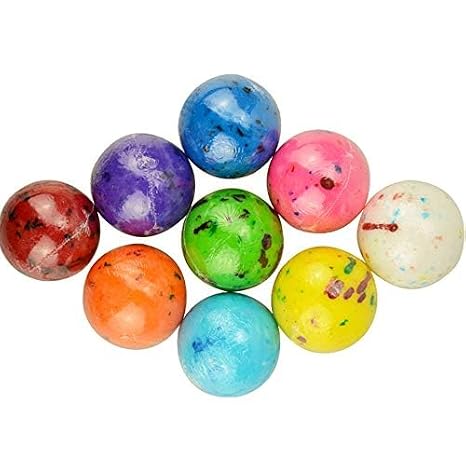 FLORENT Jaw Busters Jawbreaker Candy Individually Wrapped Assorted Hard Candy No Stick 2.3oz (1 3/4 inch light blue)