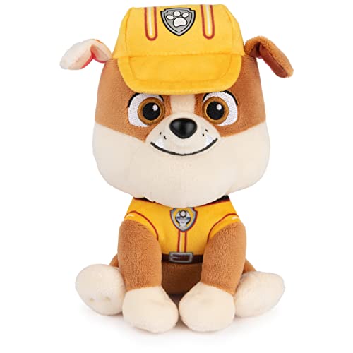 GUND Official PAW Patrol Rubble in Signature Construction Uniform Plush Toy, Stuffed Animal for Ages 1 and Up, 6 Styles May Vary