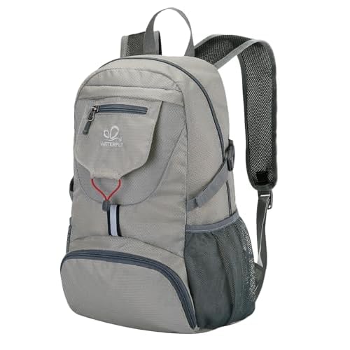 WATERFLY Small Lightweight Packable Backpack: 20l Ultra Light Foldable Travel Hiking Camping Daypack Day Pack for Man Woman