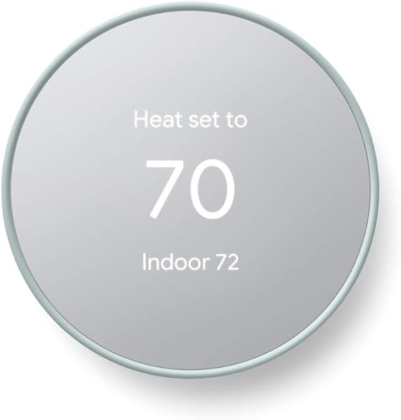 Google Nest Thermostat - Home Smart Thermostat - Programmable Wifi Thermostat - Fog