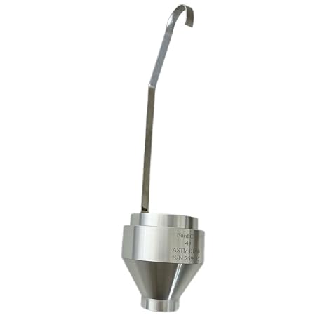 NO.4 Ford Flow Cup Portable Viscosity Cup Aluminium Ford Cup with Hole Diameter 4.10 mm Measuring Range 70-370 CST ASTM D 1200 Standard for Testing Thicker Fluids and Mixtures