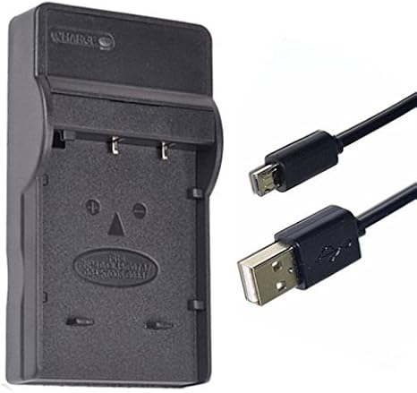 Micro USB Camera Battery Charger for Sanyo Xacti VPC-CG10, VPC-CG20, VPC-CG21, VPC-CG100 Camcorder; 4.2V DC Output, 400-600mA; Compatible with Toshiba, Pentax, Sanyo, Panasonic Models