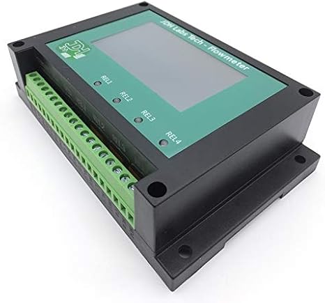 Flowmeter Liter Counter Totalizer with 4 Programmable Alarms and Reset Input (No Sensor)