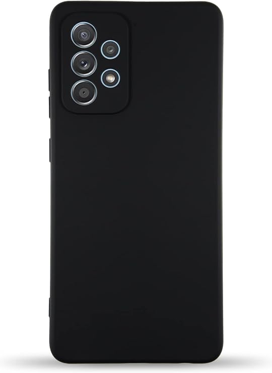 KZY İletişim Samsung Galaxy A52 ile Uyumlu Kapak ile Uyumlu İçi Kadife Kamera Korumalı Lansman Silikon Kılıf - Siyah